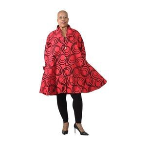 ****KaraChic Plus Size Women Printed Shirt Dress  (BgB)
